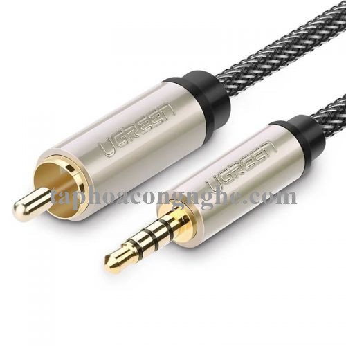 Ugreen 20735 5M chỉ dùng cho tv xiaomi chỉ tương thích với tv xiaomi màu Xám Cáp âm thanh bông sen Coaxial sang 3.5mm dương cao cấp AV132 30020735